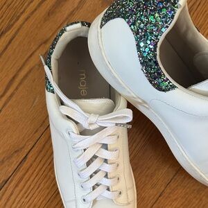 Maje White Sneakers with Sparkling Glitter…DUSTBAG too!